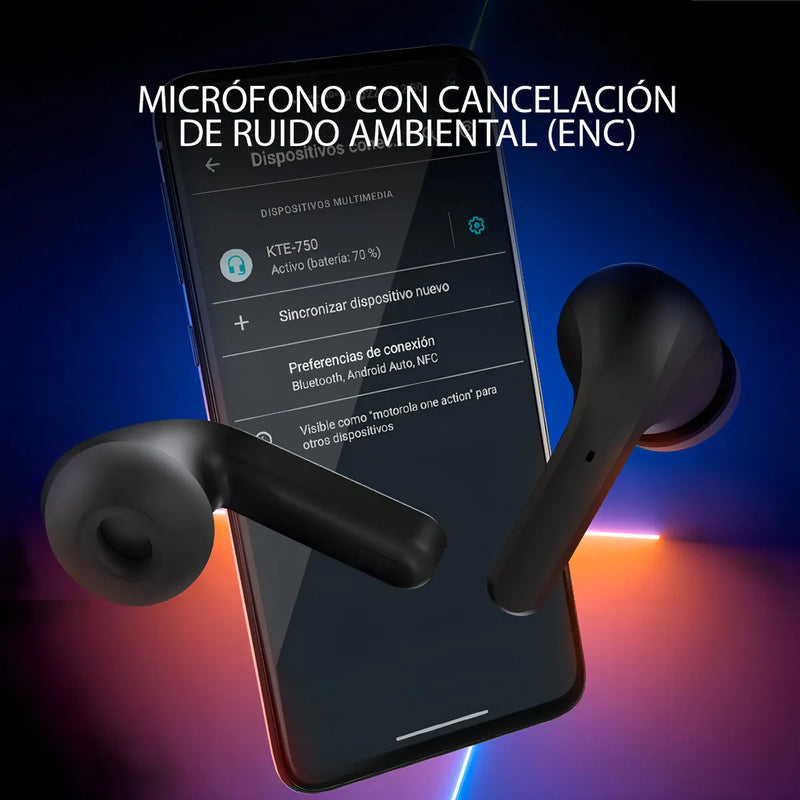 Auricular Tws Edgebuds Pro Bluetooth 5.3 Noise Canceling 26h