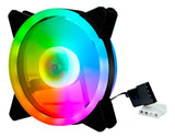 Ventilador Rgb X3 Fan Cooler 120mm Pc Gamer Luz Led Molex