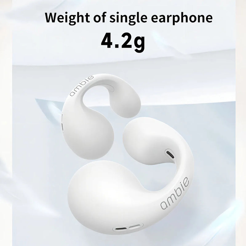 Auriculares Inalámbricos Ambie Sound Earcuffs Tws Con Contro Color Blanco