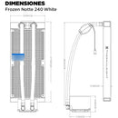 Enfriamiento Liquido Pc Cpu 240 Mm Argb Lga 1700 Am5 Blanco