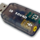 Tarjeta De Sonido Usb 5.1. Audifonos Y Microfono Plug 3.5mm Color Azul
