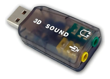 Tarjeta De Sonido Usb 5.1. Audifonos Y Microfono Plug 3.5mm Color Azul