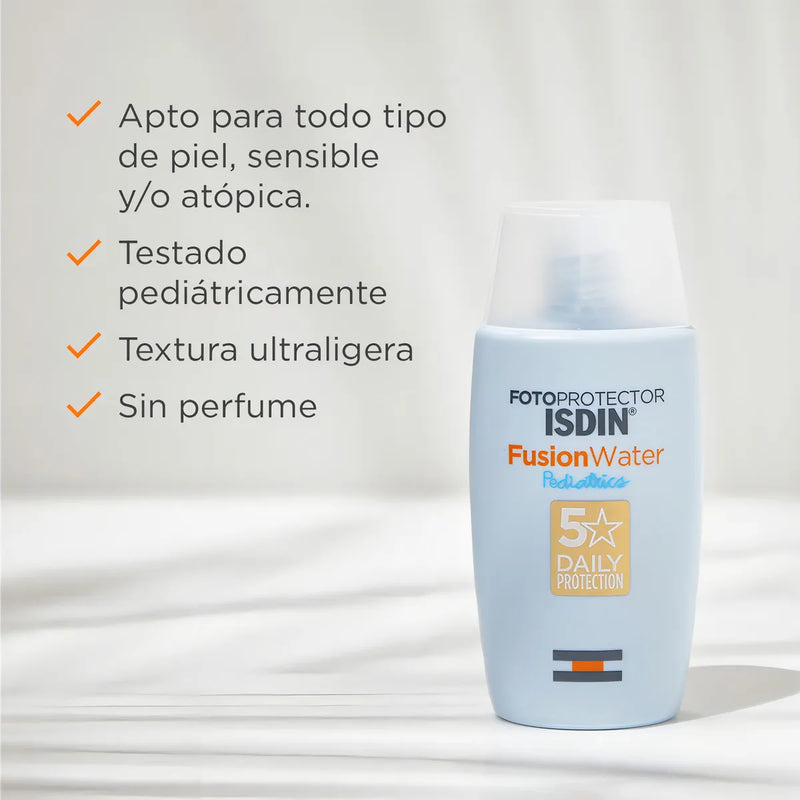 Fotoprotector Isdin Pediatrics Fps 50+ Fusion Water protector solar para niños