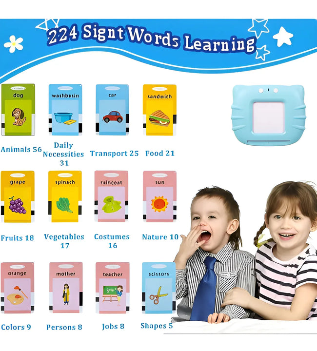 Cardkids Educacional Aprender Inglês 224 Palavras Infantil