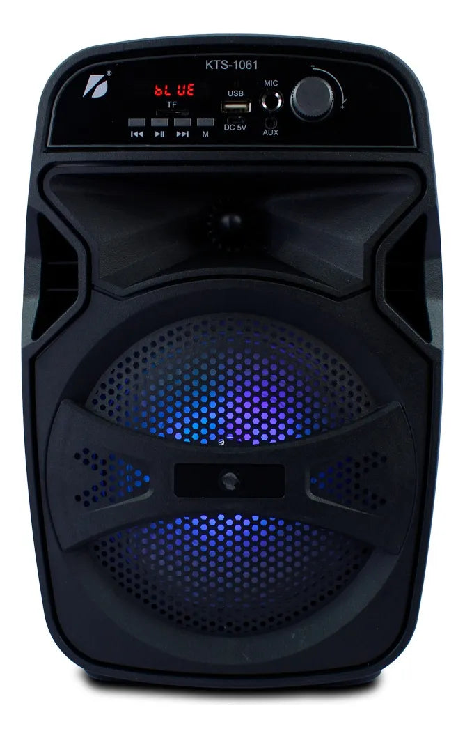 Parlante Inalambrico 1200mah Bluetooth Rgb Mirofono Control Diseño 1