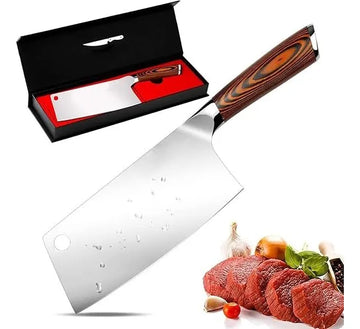 Cuchillo Achuela Acero De 15 Cm Para Cortar Carne Negro