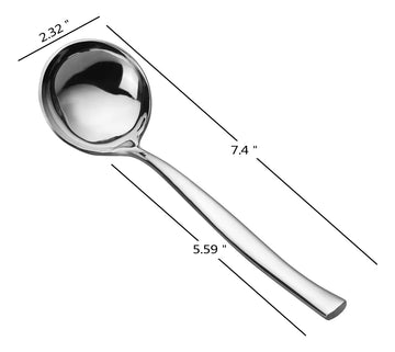Pekky Cuchara Pequeña Para Sopa, Cucharón De Acero Inoxid.