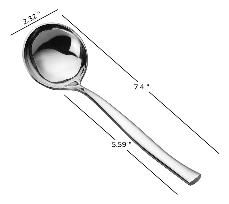 Pekky Cuchara Pequeña Para Sopa, Cucharón De Acero Inoxid.
