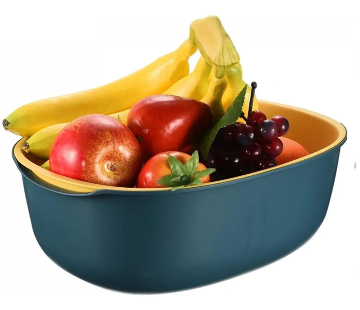 Escurridor Canasta Para Lavar Verduras Pvc Aaa