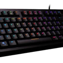 Teclado VSG QWERTY Outemu Blue español latinoamérica color negro con luz RGB