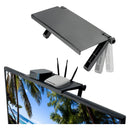 Soporte de estante ajustable para monitor y TV Ikaza, color negro