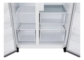 Nevecón Lg Side By Side Capacidad 638 Litros Silver Plateado