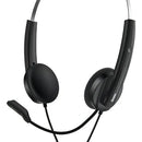 Auriculares Con Micrófono Genius Hs-220u Usb Color Negro