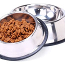 Comedero Plato Para Perros Y Gatos En Acero Inoxidable 22cm Color Plateado