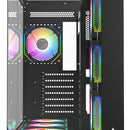 Gabinete Gamer Iceberg Atx Crystal Cube Xl Negra 7 Fans Argb Negro