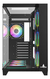 Gabinete Gamer Iceberg Atx Crystal Cube Xl Negra 7 Fans Argb Negro