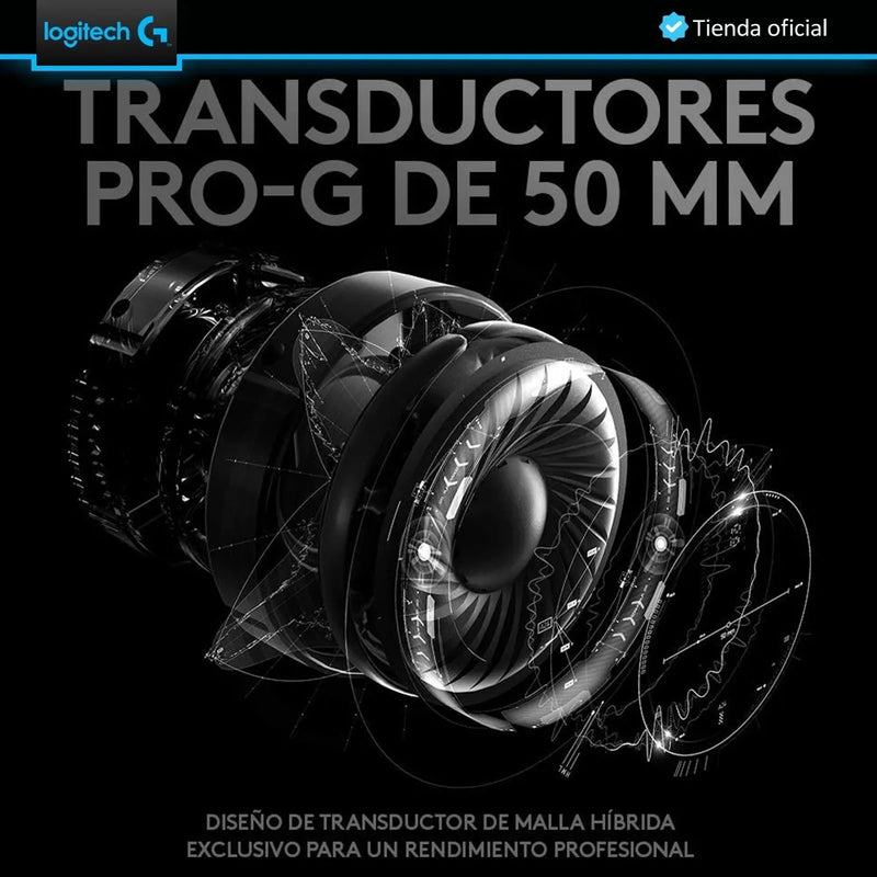 Logitech G Pro X, Diadema Gamer 7.1 Profesional, Pc Ps4 Xbox Negro