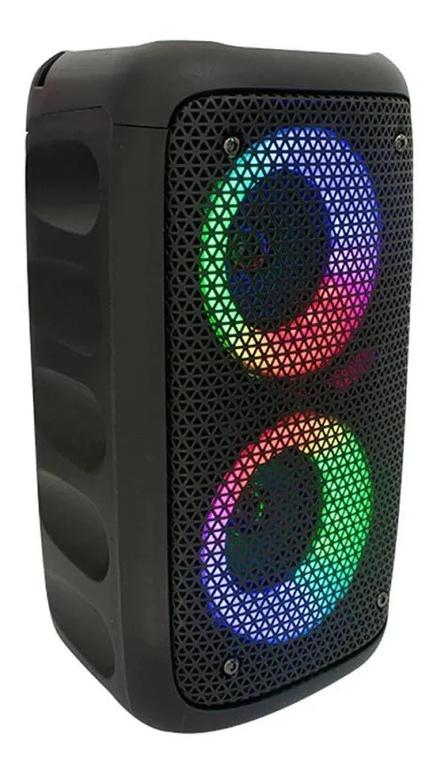 Parlante Torre Sonido Cabina 10w Bluetooth Aux Tf Recargable Negro