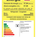 Heladera No Frost Mabe RMB400IBBRX0 418L Plateada con Negro | Bottom Freezer
