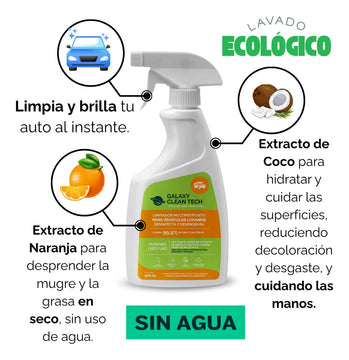 Lavado En Seco Automotriz Biodegradable Galaxy Clean 500ml