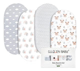 Gllquen Baby Paquete De 4 Sbanas Para Moiss, Transpirables Y