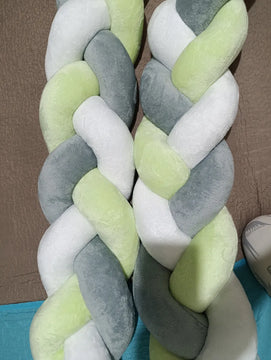 Bumper Trenza Cuna Bebé - 3 Hebras Bumper Trenza Cuna Bebé Babytrencitas Todos Los Colores