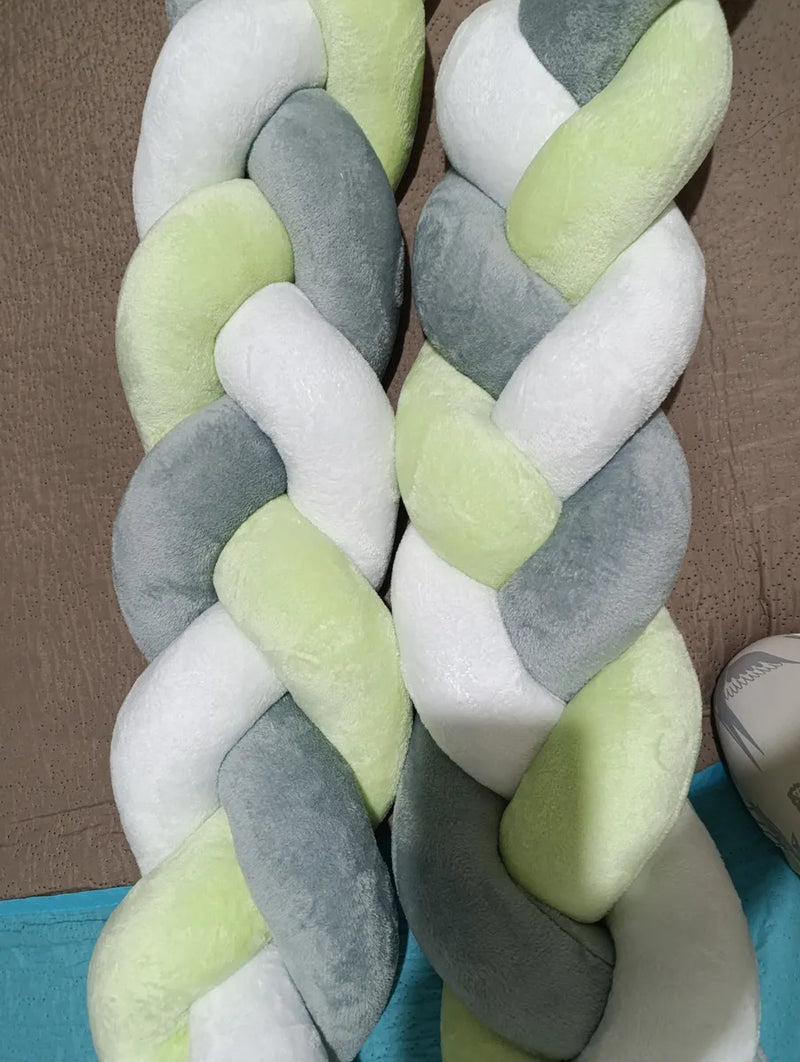 Bumper Trenza Cuna Bebé - 3 Hebras Bumper Trenza Cuna Bebé Babytrencitas Todos Los Colores