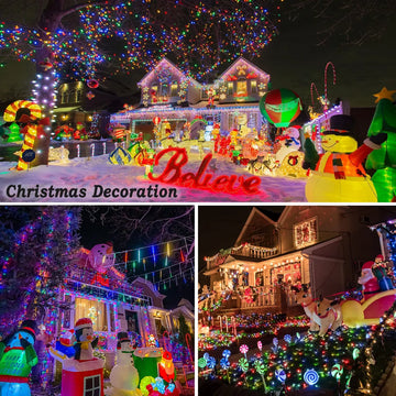 Luces Navidenas Led, 300 Luces, Ilumina Tu Hogar Con Estilo