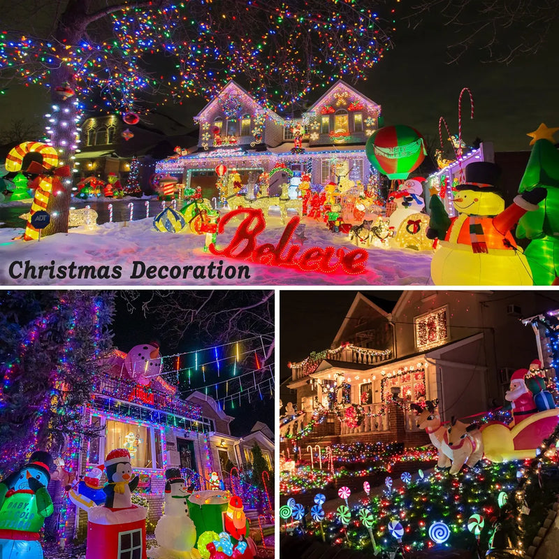 Luces Navidenas Led, 300 Luces, Ilumina Tu Hogar Con Estilo