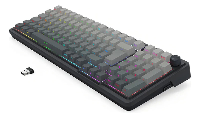 Teclado Redragon Eisa Max K686sp-rgb-max Gris Inalambrico Idioma Español Latinoamérica
