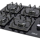 Estufa De Empotrar Vidrio Parrilla Hierro Fundido 5487 Gas Natural
