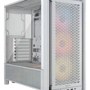 Gabinete Corsair Frame 4000d Rs Vidrio Fan Argb X3 Blanco