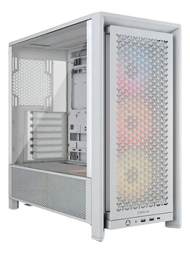 Gabinete Corsair Frame 4000d Rs Vidrio Fan Argb X3 Blanco