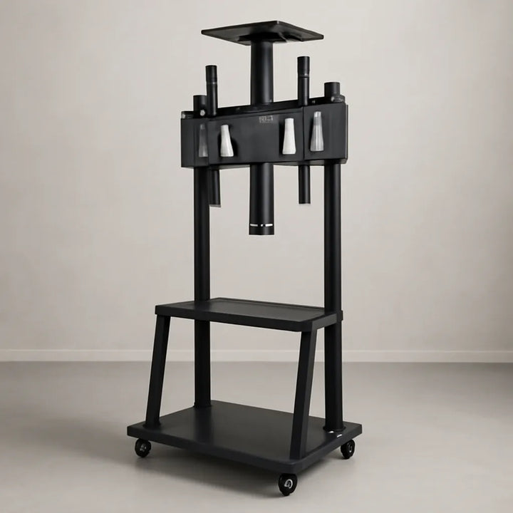 Soporte Piso Pedestal Tv Estante Mesa 32 A 70 Metalico Color Negro