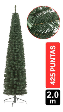 Pino Navideño Vermont 2.00m Para Decoración Muñecos Luces Verde