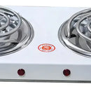Estufa Eléctrica De 2 Puesto (2000w) Hot Plate Color Blanco