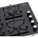 Estufa De Empotrar Tandoori Cristal Gas Natural Haceb 9002295 Color Negro