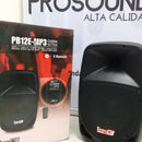 Parlante Pro Dj 12 Pb12emp3 Sys Cabina Activa De 12 Negro