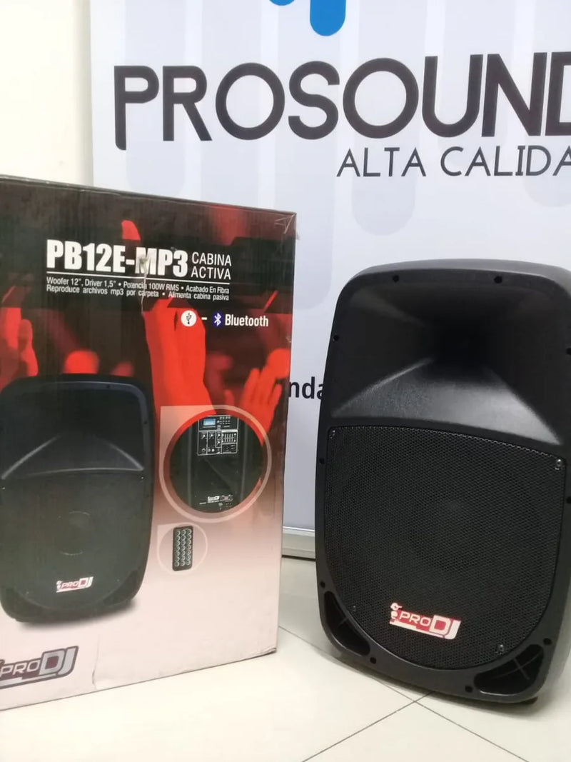Parlante Pro Dj 12 Pb12emp3 Sys Cabina Activa De 12 Negro