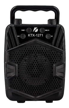 Parlante Recargable Bluetooth Ktx 1271 Usb Fm Sd Speaker Negro