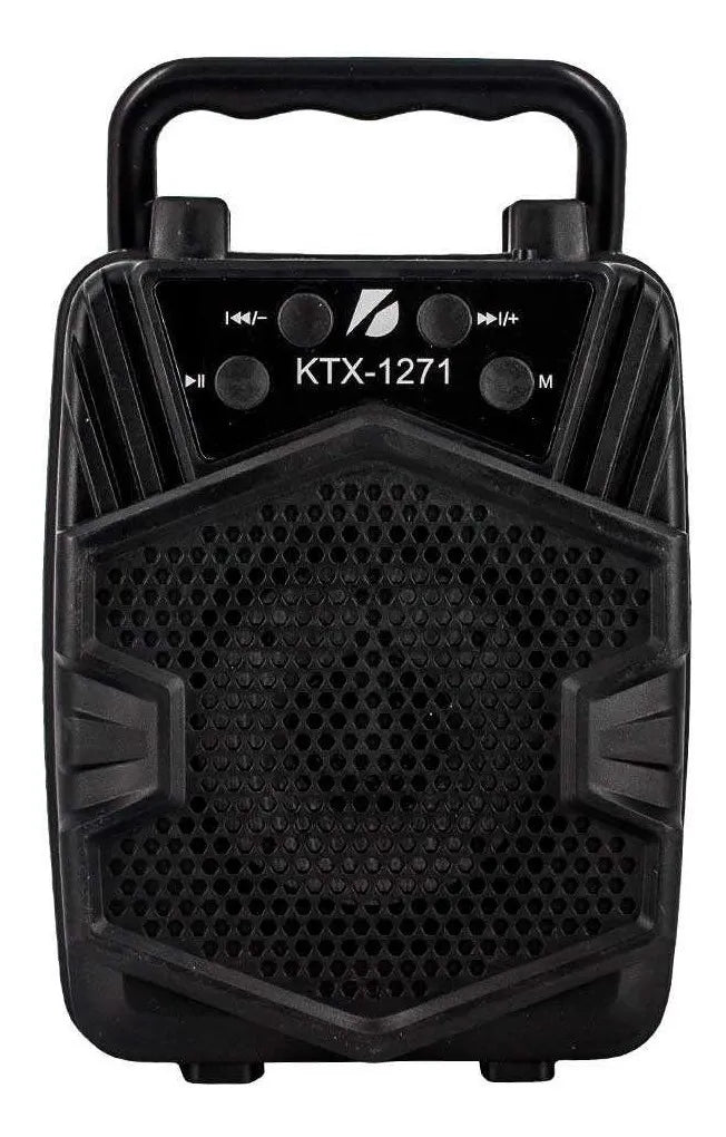 Parlante Recargable Bluetooth Ktx 1271 Usb Fm Sd Speaker Negro