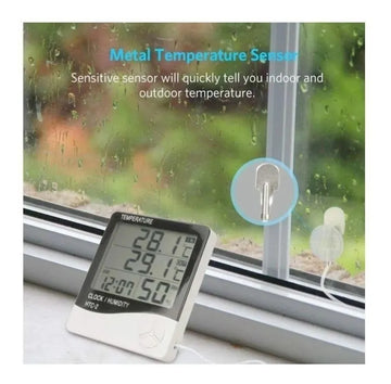Reloj Termohigrometro Digital Termómetro Temperatura Humedad