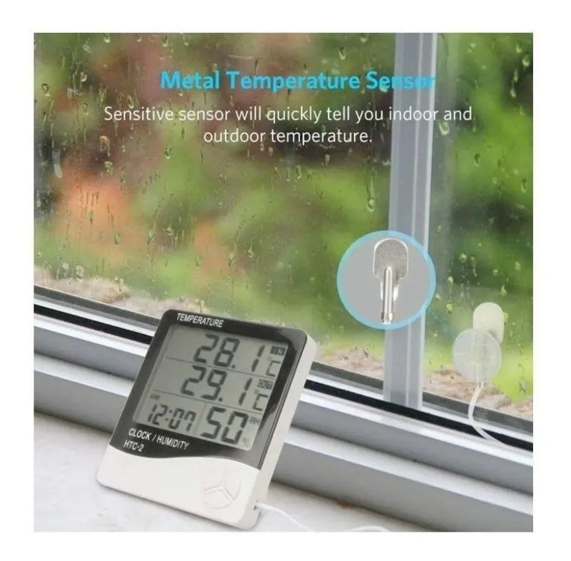 Reloj Termohigrometro Digital Termómetro Temperatura Humedad