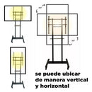 Soporte Pedestal Con Ruedas Para Tv 32 - 60 Precio Justo Negro