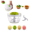 Procesador de alimentos manual mini triturador de 3 cuchillas, colores surtidos
