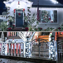 Serie Navideña Solar Exterior Luces 300 Leds 32m Blanco