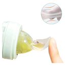 Tetero Biberón Dispensador Alimentos Bebés 40 Ml Uso Verde Chupo 3 Tamaño Alimento + Cuchara Dispensar Ayuda Habilidades Control Sin Bpa Libre Bps Sin Ftalatos Silicona Grado Alimenticio Versátil