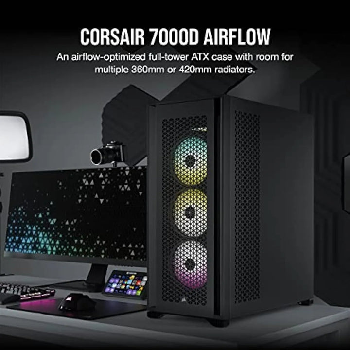 Gabinete Corsair 7000d Airflow Atx Torre Completa Negro