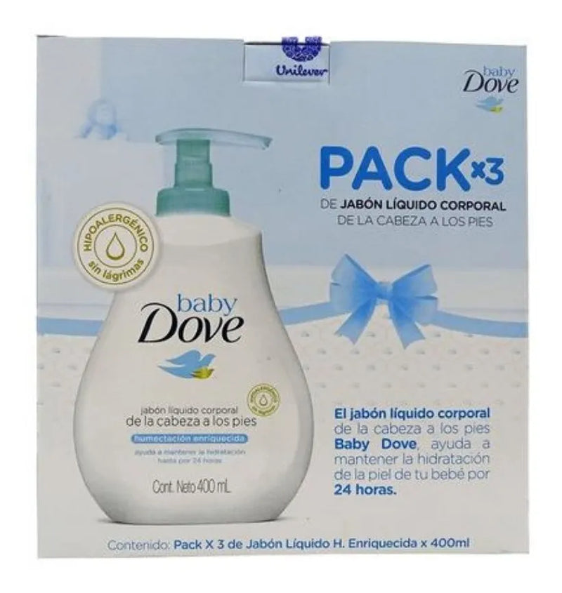 Dove Baby Jabón Líquido 3 Und