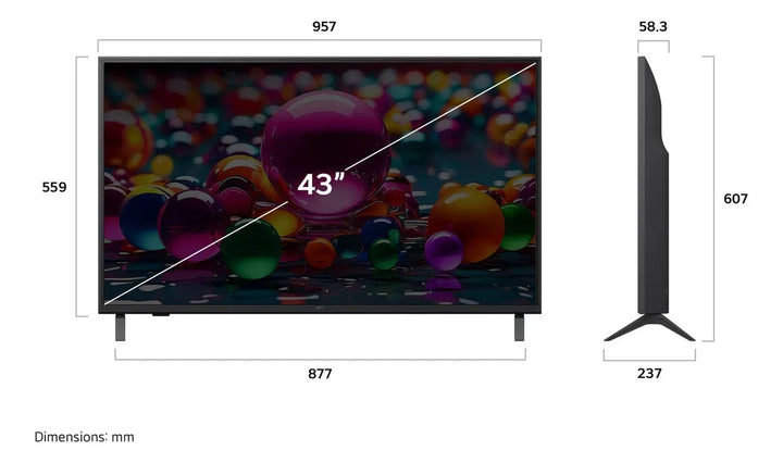 Televisor LG 43 Pulgadas Uhd Ai Ua75 4k Smart Tv 43ua7500psa